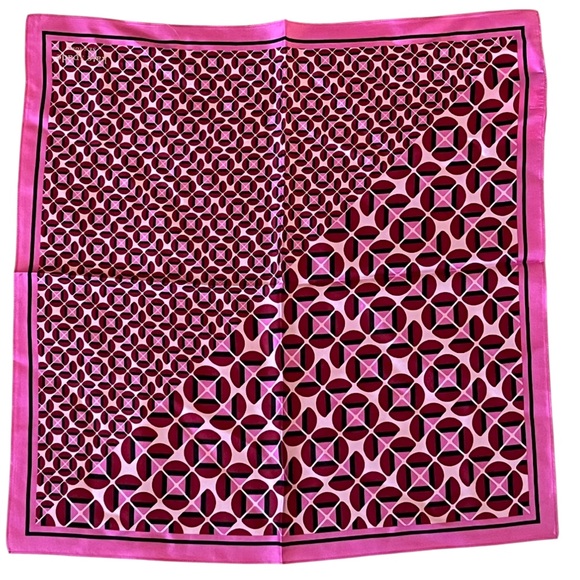 Kate Spade Mod Petal Silk Bandana in Rosebud - Picture 1 of 6